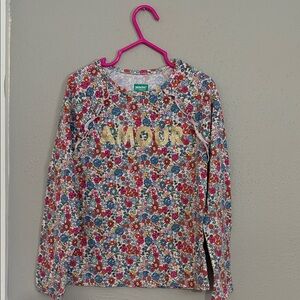 Boden Multicolor Floral Long Sleeve Tee 365 Kids from Garanimals size 7 girls